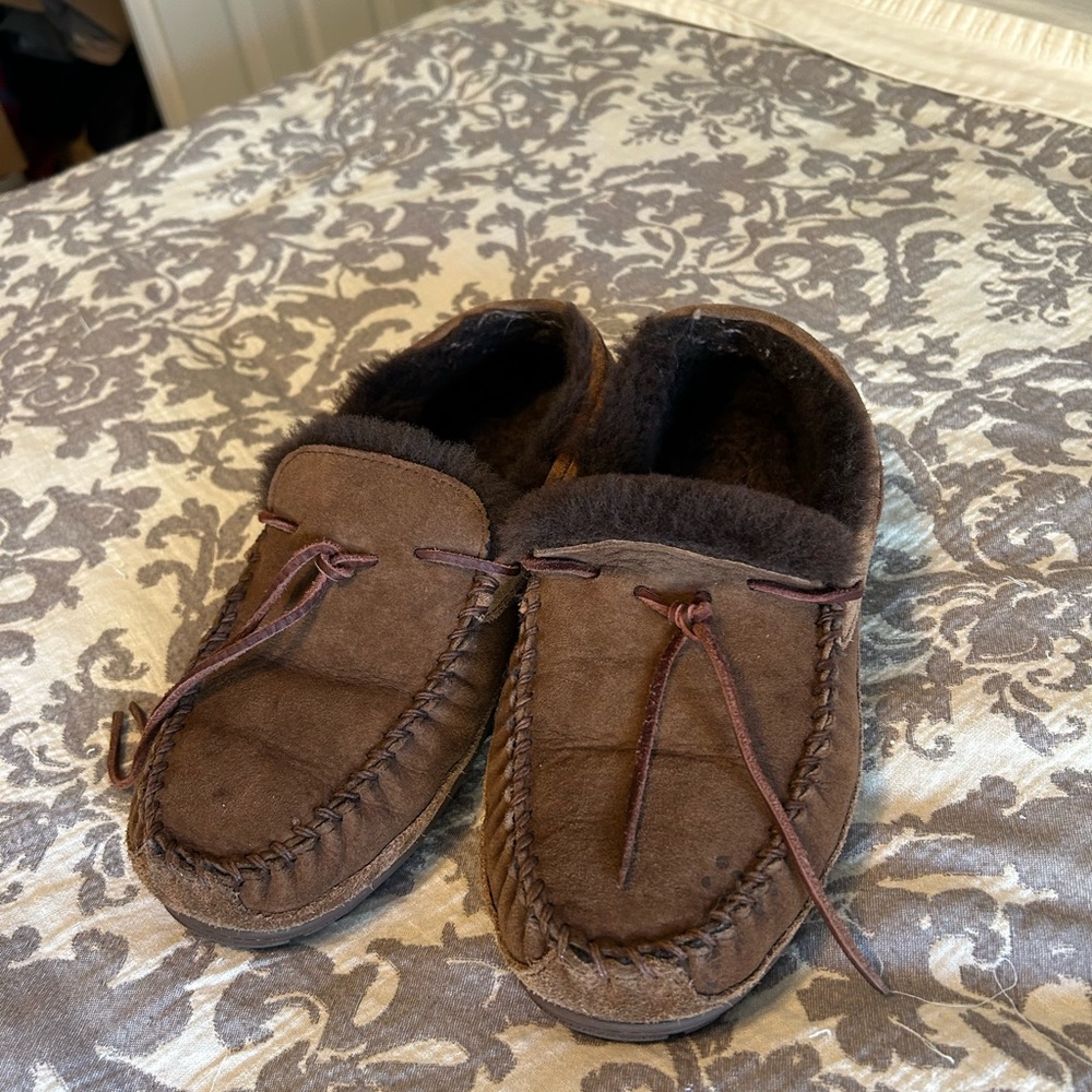 L.L. Bean Brown Loafers Slip-Ons Classic Comfort